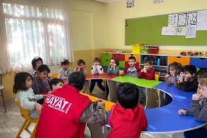 Ana okulu yavrularımızı afetlere karşı bilinçlendirme çalışmalarımız