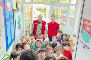 Ana okulu yavrularımızı afetlere karşı bilinçlendirme çalışmalarımız