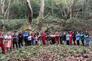 Uludere Şelalesinde Doğa Yürüyüşü ile Cumhuriyet Bayramını Kutladılar