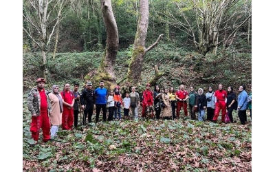 Uludere Şelalesinde Doğa Yürüyüşü ile Cumhuriyet Bayramını Kutladılar