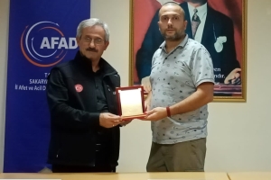 AFAD'dan Derneğimize Onur Plaketi