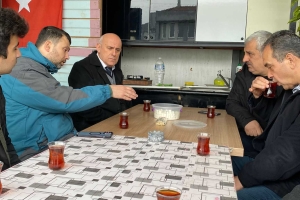 Zafer Partisi Belediye Başkan Adayı İsmail Beyazkoç ve ekibi, derneğimize nezaket ziyaretinde bulundu