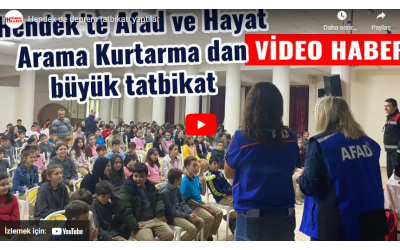 Hendek’te Afad ve Hayat Arama Kurtarma dan büyük tatbikat