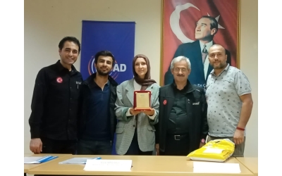 AFAD'dan Derneğimize Onur Plaketi
