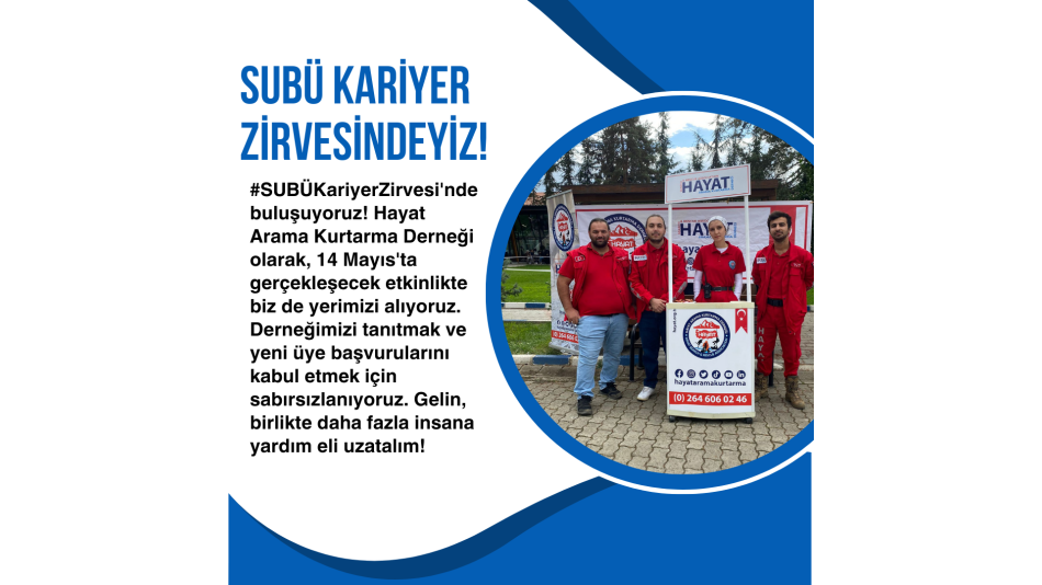 SUBÜKariyerZirvesi'nde buluşuyoruz