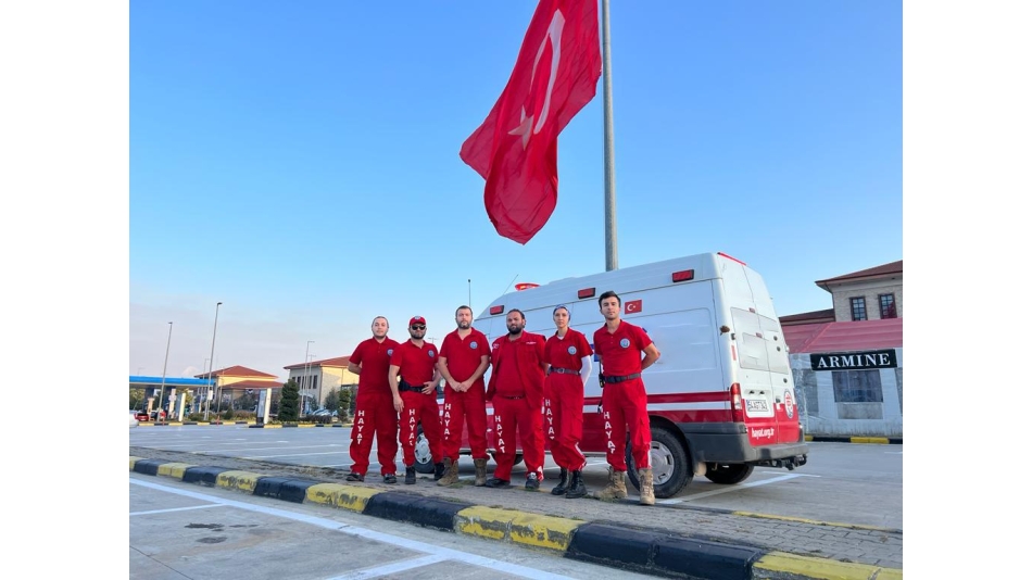 Hayat Arama Bolu Gerede Bölgesinde yangın söndürme çalışmalarına katıldı
